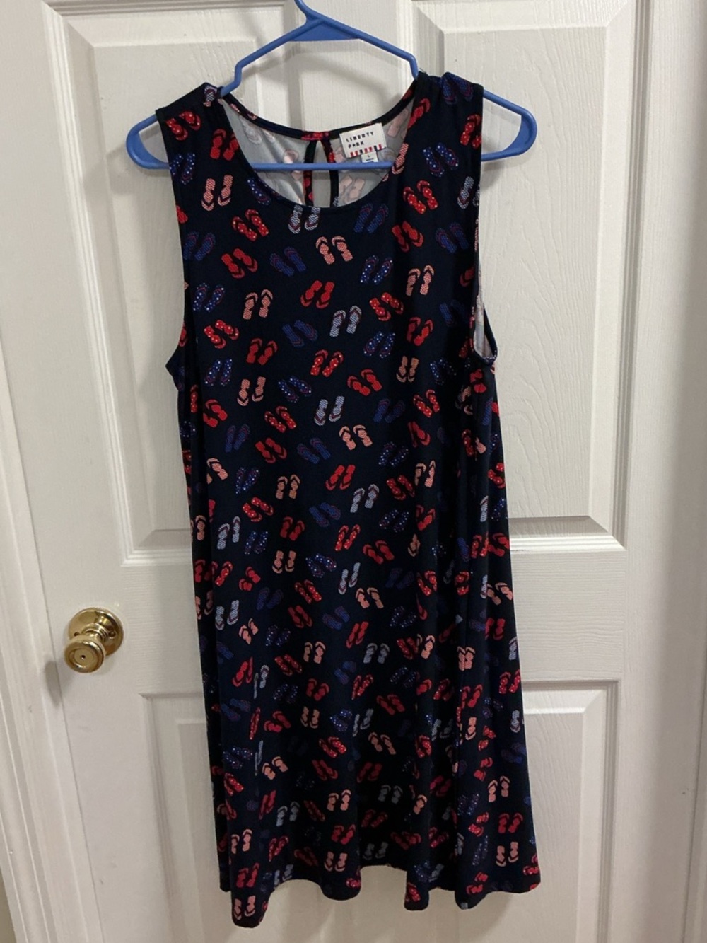 Liberty Park flip flop patriotic dress